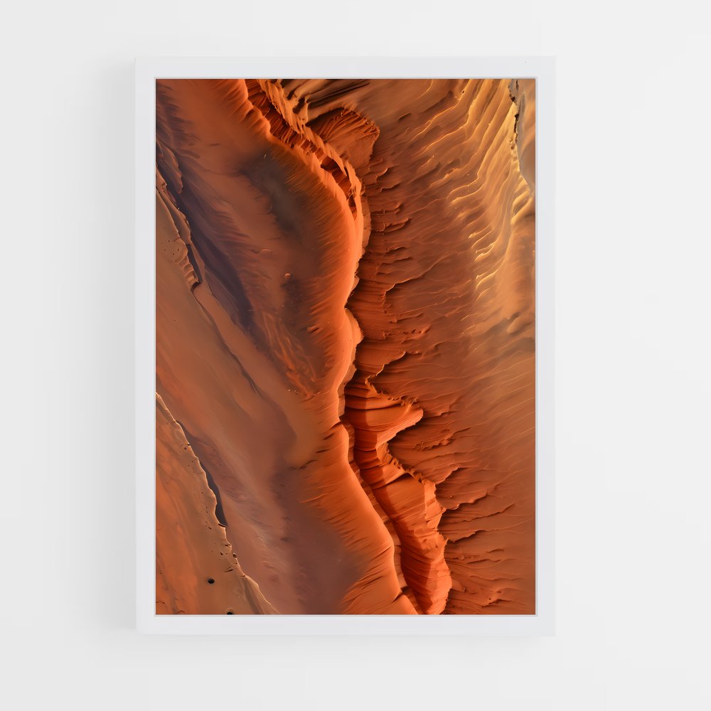 Poster Canyons de Mars – affiche Système solaire (vue 3)